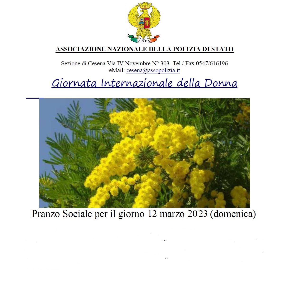 locandina festa della donna
